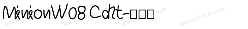 MinionW08 CdIt字体转换